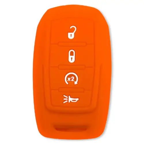Recon Truck Accessories - 264002DG2OR | Recon Orange Silicone Key Fob Cover (Dodge 2019-2025 RAM )