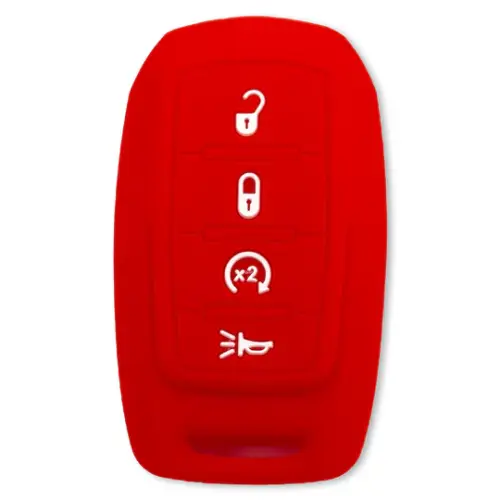 Recon Truck Accessories - 264002DG2RD | Recon Red Silicone Key Fob Cover (Dodge 2019-2025 RAM )