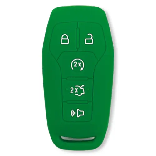 Recon Truck Accessories - 264002FD1GR | Recon Green Pantone 356 C Silicone Key Fob Cover (2014-2017 F150, F250, F350)