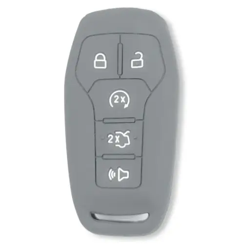 Recon Truck Accessories - 264002FD1GY | Recon Gray Pantone 443 C Silicone Key Fob Cover (2014-2017 F150, F250, F350)