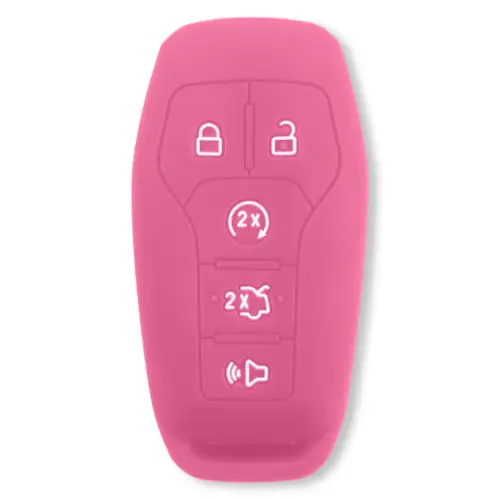 Recon Truck Accessories - 264002FD1PK | Recon Pink Pantone 6051 C Silicone Key Fob Cover (2014-2017 F150, F250, F350)