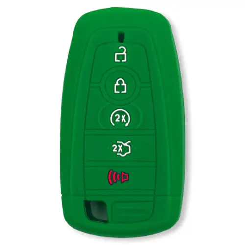 Recon Truck Accessories - 264002FD2GR | Recon Green Pantone 356 C Silicone Key Fob Cover (2018-2025 F150, F250, F350)