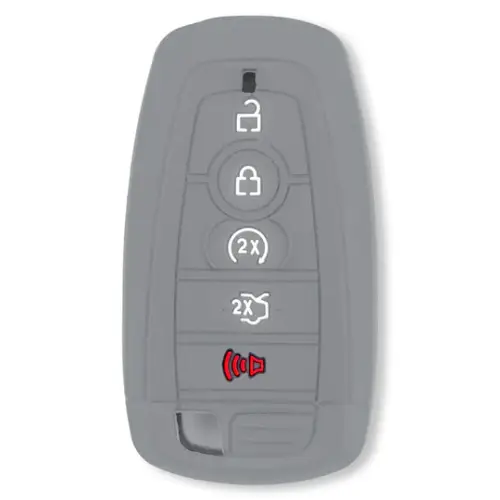 Recon Truck Accessories - 264002FD2GY | Recon Gray Pantone 443 C Silicone Key Fob Cover (2018-2025 F150, F250, F350)