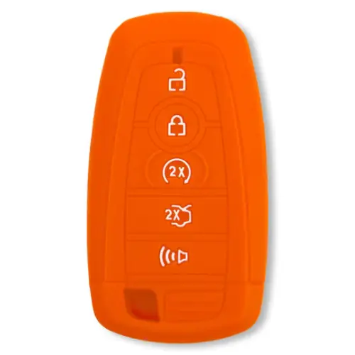 Recon Truck Accessories - 264002FD2OR | Recon Orange Silicone Key Fob Cover (2018-2025 F150, F250, F350)