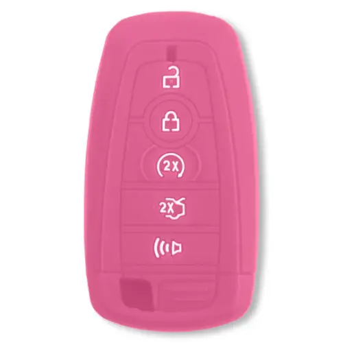 Recon Truck Accessories - 264002FD2PK | Recon Pink Pantone 6051 C Silicone Key Fob Cover (2018-2025 F150, F250, F350)