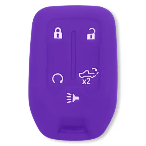Recon Truck Accessories - 264002GM1PR | Recon Purple Pantone 266 C Silicone Key Fob Cover (2019-2021 Silverado, Sierra 1500, 2500 HD, 3500 HD)