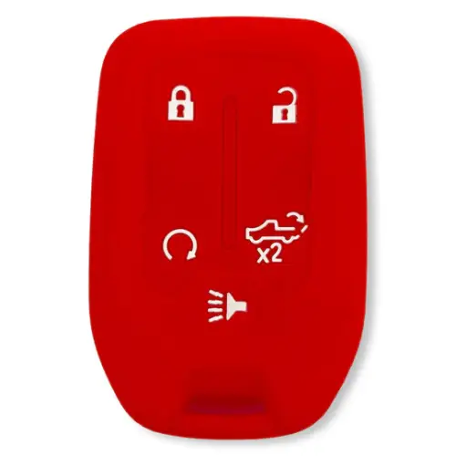 Recon Truck Accessories - 264002GM1RD | Recon Red Silicone Key Fob Cover (2019-2021 Silverado, Sierra 1500, 2500 HD, 3500 HD)