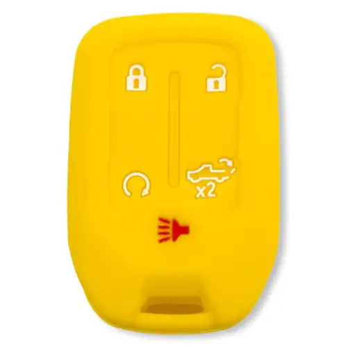 Recon Truck Accessories - 264002GM1YL | Recon Yellow Silicone Key Fob Cover (2019-2021 Silverado, Sierra 1500, 2500 HD, 3500 HD)