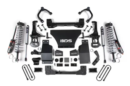 BDS Suspension - BDS1855PSS | BDS Suspension 2.5 Inch Lift Kit For Chevrolet Silverado Or GMC Sierra 1500 4WD | Fox 2.5 Performance Elite Coil-Over, Rear Fox 2.0 Performance Series Shocks