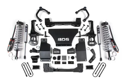 BDS Suspension - BDS1856PSS | BDS Suspension 2.5 Inch Lift Kit For Chevrolet Silverado Or GMC Sierra 1500 4WD | Diesel, Fox 2.5 Performance Elite Coil-Over, Rear Fox 2.0 Performance Series Shocks