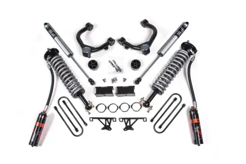 BDS Suspension - BDS1858PSS | BDS Suspension 1.5 Inch Lift Kit For Chevrolet Silverado Or GMC Sierra 1500 4WD | Fox 2.5 Performance Elite Coil-Over, Rear Fox 2.0 Performance Series Shocks