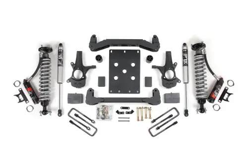 BDS Suspension - BDS186PSS | BDS Suspension 4 Inch Lift Kit For Chevrolet Silverado Or GMC Sierra 1500 4WD | Fox 2.5 Performance Elite Coil-Over, Rear Lift 3 Inch Block Kit, Fox 2.0 Performance Series Shocks