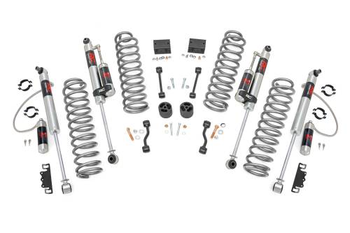 Rough Country - 67744 | Rough Country 2.5 Inch Lift Kit For Jeep Wrangler Unlimited JL 4WD | 4 Door, Non-Rubicon, M1R Monotube Shocks
