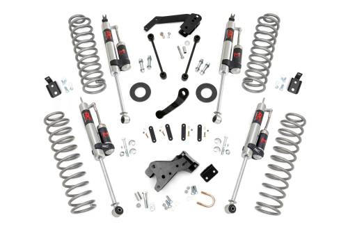 Rough Country - 68144 | Rough Country 4 Inch Lift Kit  For Jeep Wrangler JK 2WD/4WD | 4 Door, M1R Monotube Shocks
