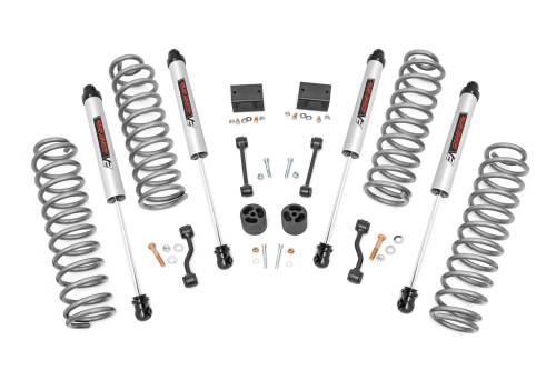 Rough Country - 91344 | Rough Country 2.5 Inch Lift Kit For Jeep Wrangler JL 4WD | 2 Door, M1R Monotube Shocks