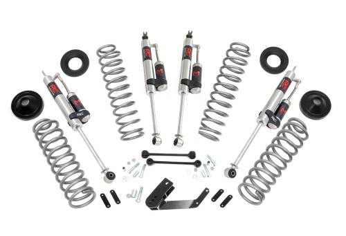 Rough Country - 67644 | Rough Country 3.25 Inch Lift Kit For Jeep Wrangler JK 4WD | 2 Door, M1R Monotube Shocks