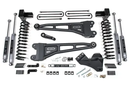 BDS Suspension - BDS1990FPE | BDS Suspension 5 Inch Lift Kit With Radius Arm For Ford F-250 / F-350 Super Duty 4WD | Gas, Fox 2.5 Performance Elite Shocks