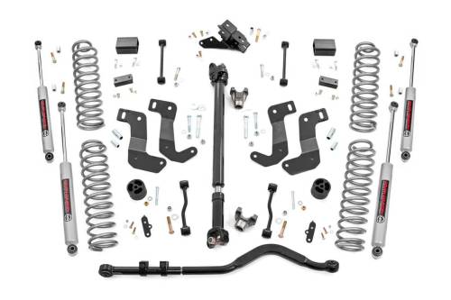 Rough Country - 65444 | Rough Country 3.5 Inch Lift Kit For Jeep Wrangler Unlimited JL | 4 Door, Non-Rubicon, M1R Monotube Shocks