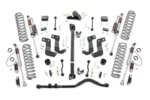 Rough Country - 94144 | Rough Country 3.5 Inch Lift Kit For Jeep Wrangler JL Rubicon | 2 Door, M1R Monotube Shocks