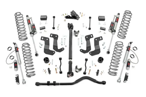 Rough Country - 62744 | Rough Country 3.5 Inch Lift Kit For Jeep Wrangler JL | 2 Door, Non-Rubicon, M1R Monotube Shocks