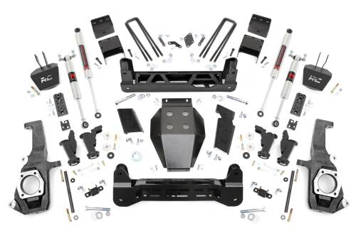 Rough Country - 10440 | Rough Country 7.5 Inch Lift Kit For Chevrolet/GMC 2500 HD & 3500 HD | M1 Monotube Shocks