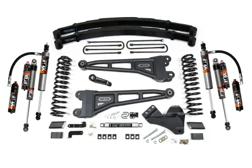 BDS Suspension - BDS2235FPE | BDS Suspension 4 Inch Lift Kit With Radius Arm For Ford F-250 / F-350 Super Duty 4WD Gas | Rear Lift Leaf Spring, Fox 2.5 Performance Elite Shocks