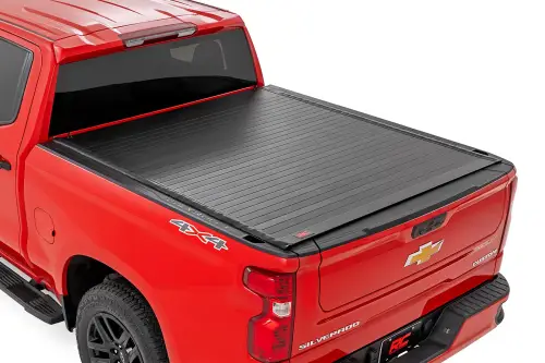Rough Country - 50210650 | Rough Country Hard Roll Up Bed Cover For Chevrolet Silverado 1500 / GMC Sierra 1500 | 6' 7" Bed, Standard Bed