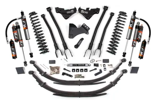 BDS Suspension - BDS2248FPE | BDS Suspension 5 Inch Lift Kit With 4 Link For Ford F-250 / F-350 Super Duty 4WD Diesel | Rear Lift Leaf Springs, Fox 2.5 Performance Elite Shocks