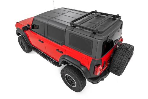 Rough Country - 88204 | Rough Country Roof Rack For Ford Bronco / Bronco Raptor 4WD 4 Door | Half Rack