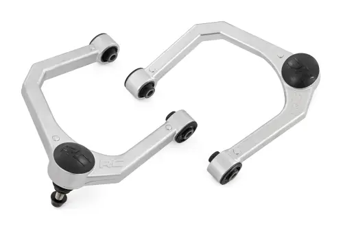 Rough Country - 51527991 | Rough Country 2.5-3.5 Inch Lift Forged Upper Control Arms For Ford Bronco 4WD | Aluminum Finish