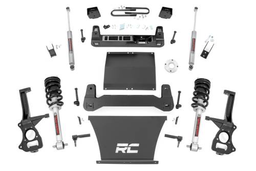 Rough Country - 111631 | Rough Country Suspension 6 Inch Lift Kit For Chevrolet Silverado 1500 RWD | With 5.3L or 6.2L V8 Engine, Factory Mono-Leaf Spring, N3 Strut With N3 Rear Shocks