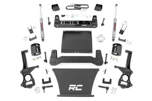 Rough Country - 111630 | Rough Country Suspension 6 Inch Lift Kit For Chevrolet Silverado 1500 RWD | With 5.3L V8 or 6.2L V8 Engine, Factory Mono-Leaf Spring, Strut Spacer With N3 Rear Shocks