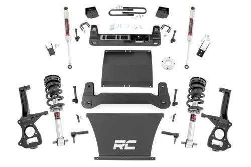 Rough Country - 111640 | Rough Country Suspension 6 Inch Lift Kit For Chevrolet Silverado 1500 RWD | With 5.3L V8 or 6.2L V8 Engine, Factory Mono-Leaf Spring, M1 Strut With M1 Rear Shocks