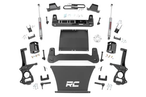 Rough Country - 111430 | Rough Country Suspension 6 Inch Lift Kit For Chevrolet Silverado 1500 RWD | With 5.3L V8 or 6.2L V8 Engine, Factory Multi-Leaf Spring, Strut Spacers With N3 Rear Shocks