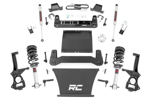 Rough Country - 111440 | Rough Country Suspension 6 Inch Lift Kit For Chevrolet Silverado 1500 RWD | With 5.3L V8 or 6.2L V8 Engine, Factory Multi-Leaf Spring, M1 Struts With M1 Rear Shocks