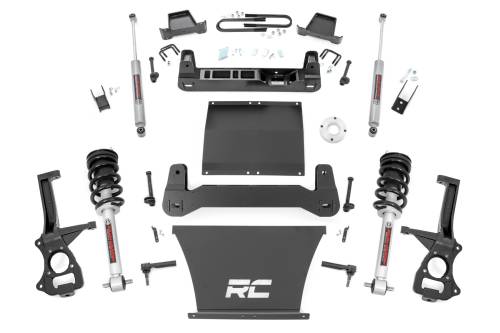 Rough Country - 111431 | Rough Country Suspension 6 Inch Lift Kit For Chevrolet Silverado 1500 RWD | With 5.3L V8 or 6.2L V8 Engine, Factory Multi-Leaf Spring, N3 Struts With N3 Rear Shocks