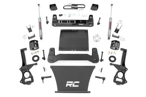 Rough Country - 111530 | Rough Country Suspension 6 Inch Lift Kit For GMC Sierra 1500 2WD | With 5.3L V8 or 6.2L V8 Engine, Factory Mono-Leaf Spring, Strut Spacer With N3 Rear Shocks