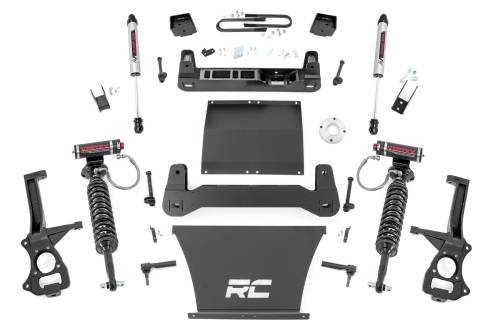 Rough Country - 111557 | Rough Country Suspension 6 Inch Lift Kit For GMC Sierra 1500 2WD | With 5.3L V8 or 6.2L V8 Engine, Factory Mono-Leaf Spring, Vertex Coilovers With V2 Rear Shocks