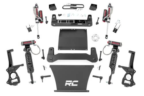 Rough Country - 111550 | Rough Country Suspension 6 Inch Lift Kit For GMC Sierra 1500 2WD | With 5.3L V8 or 6.2L V8 Engine, Factory Mono-Leaf Spring, Vertex Coilovers With Vertex Shocks