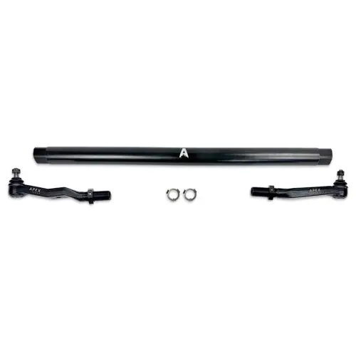 Apex Chassis - KIT381-STL | Apex Chassis ProLock Tie Rod Kit For Dodge Ram 2500/3500 4WD | Matte Black Powder Coated Steel