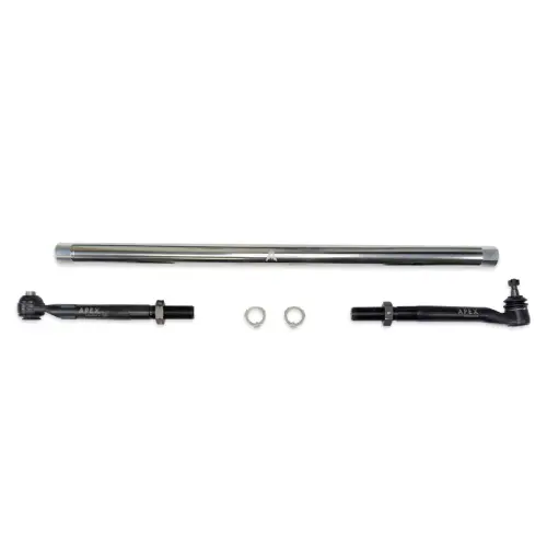 Apex Chassis - KIT372-POL | Apex Chassis ProLock Tie Rod Kit For Ford F-250/F-350 Super Duty 4WD, Except Wide Track | Polished Aluminum