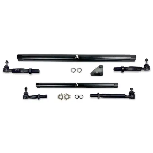 Apex Chassis - KIT385-STL | Apex Chassis ProLock Steering Kit For Dodge Ram 2500/3500 4WD | Matte Black Powder Coated Steel