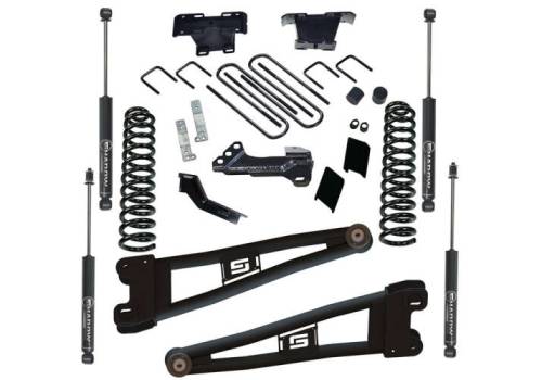 SuperLift - K1030 | Superlift 4 Inch Radius Arm Lift Kit with Superlift Shocks (2023-2025 F250, F350 Super Duty 4WD Diesel Engine)