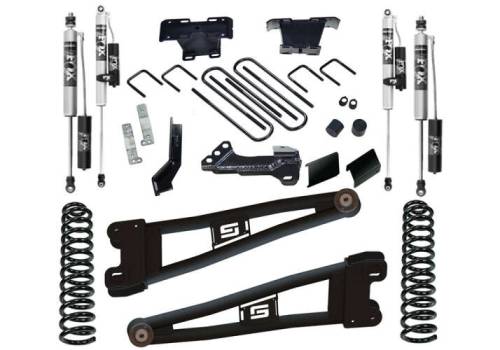 SuperLift - K1030FX | Superlift 4 Inch Radius Arm Lift Kit with Fox 2.0 Reservoir Shocks (2023-2025 F250, F350 Super Duty 4WD Diesel Engine)