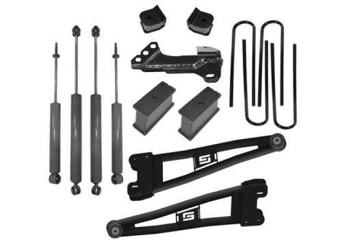 SuperLift - K1049 | Superlift 2 Inch Spacer Lift Kit with Radius Arms And Superlift Shocks (F250, F350 Super Duty 4WD)
