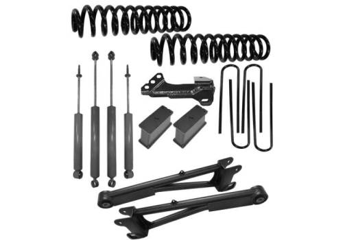SuperLift - K1057 | Superlift 2 Inch Coil Spring Lift Kit with Radius Arms And Superlift Shocks (F250, F350 Super Duty 4WD)
