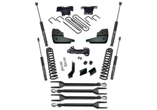 SuperLift - K1068 | Superlift 4 Inch 4-Link Lift Kit with Superlift Shocks (F250, F350 Super Duty 4WD Diesel Engine)