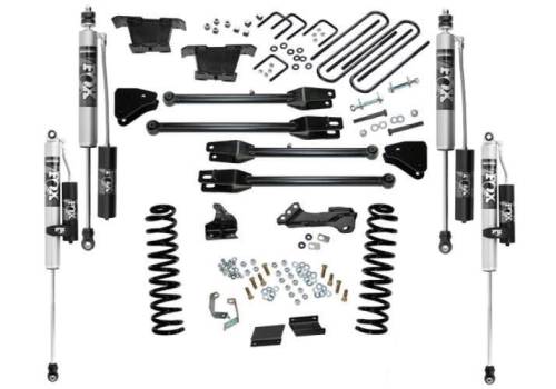 SuperLift - K236FX | Superlift 4 Inch Lift Kit with 4 Link Conversion and Fox Reservoir Shocks (F250, F350 Super Duty 4WD - Diesel Engine)