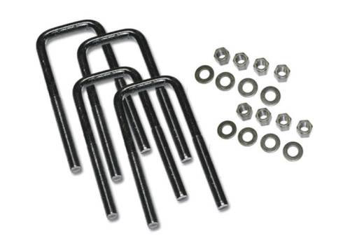 SuperLift - 11104 | Superlift U-Bolt, 4 Pack With Hardware | 5/8X2 / 1/2X13, Square