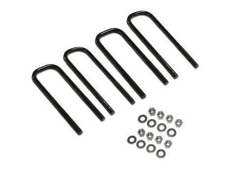 SuperLift - 11904 | Superlift U-Bolt, 4 Pack With Hardware | 9/16 X 3 X 105, Large Radius